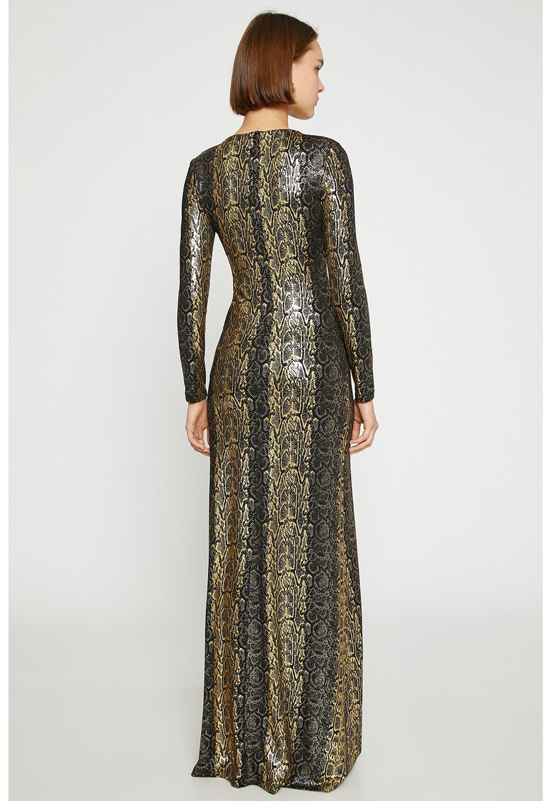Rochie maxi cu animal print