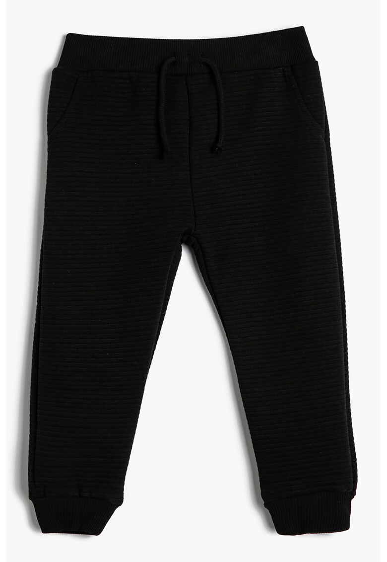 Pantaloni de trening striati cu snur
