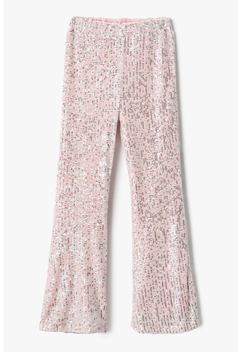 Pantaloni evazati cu paiete