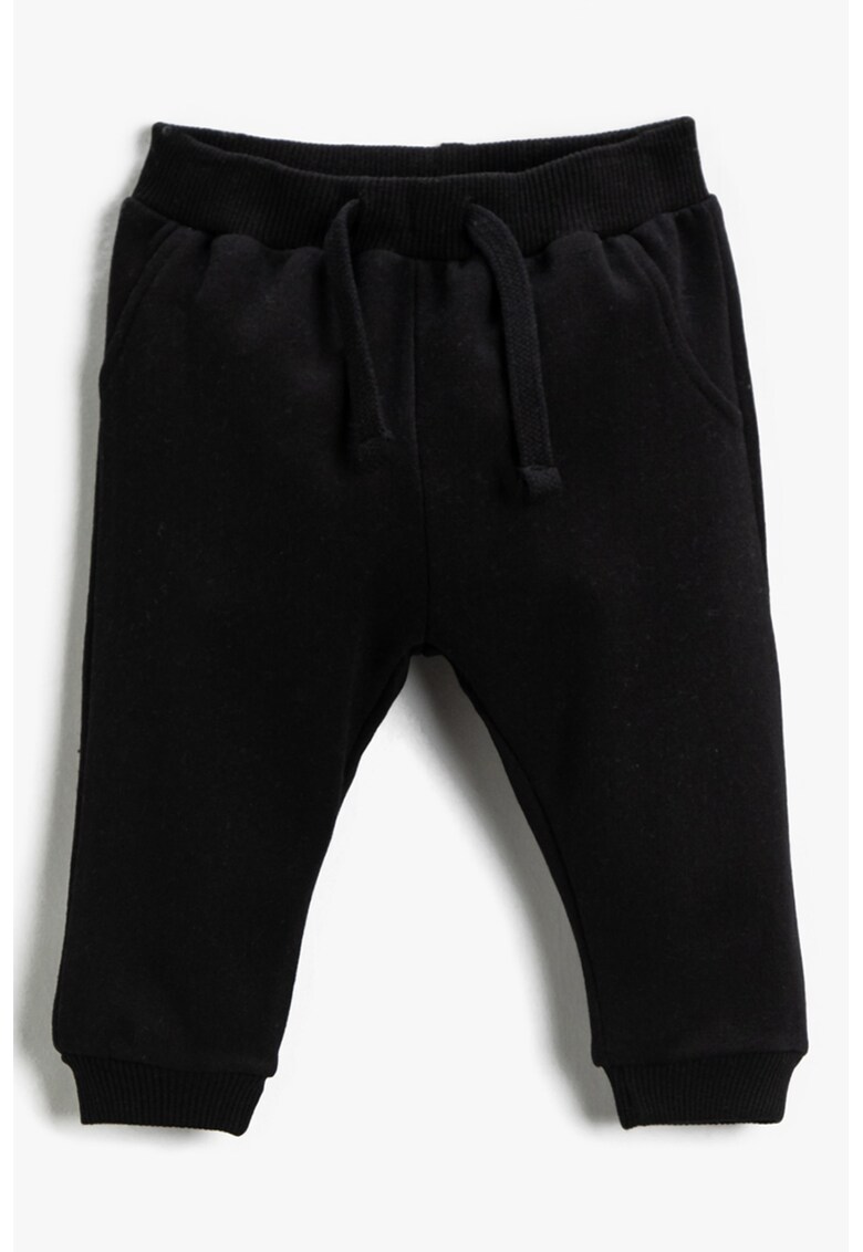 Pantaloni de trening din bumbac cu snur