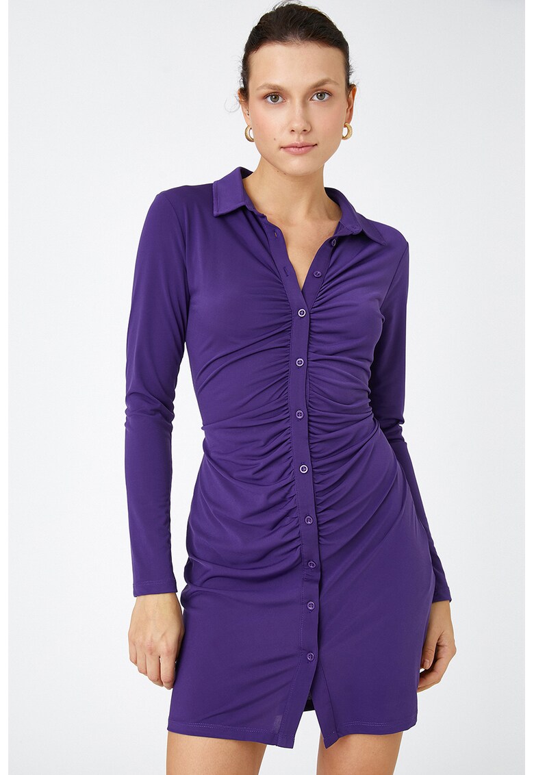 Rochie-camasa cu detalii drapate