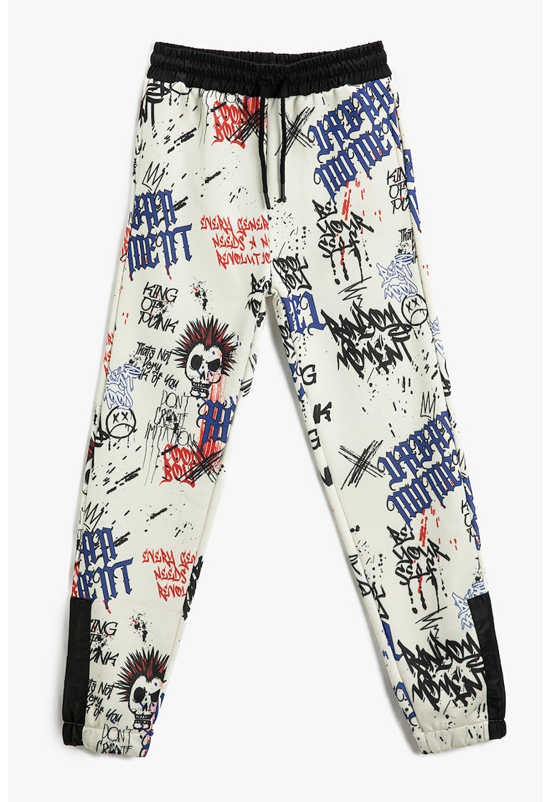 Pantaloni de trening cu imprimeu grafic