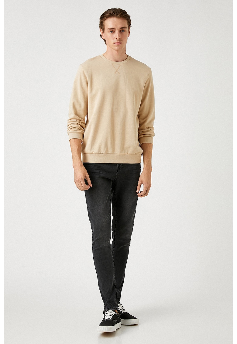 Blugi super skinny cu talie medie