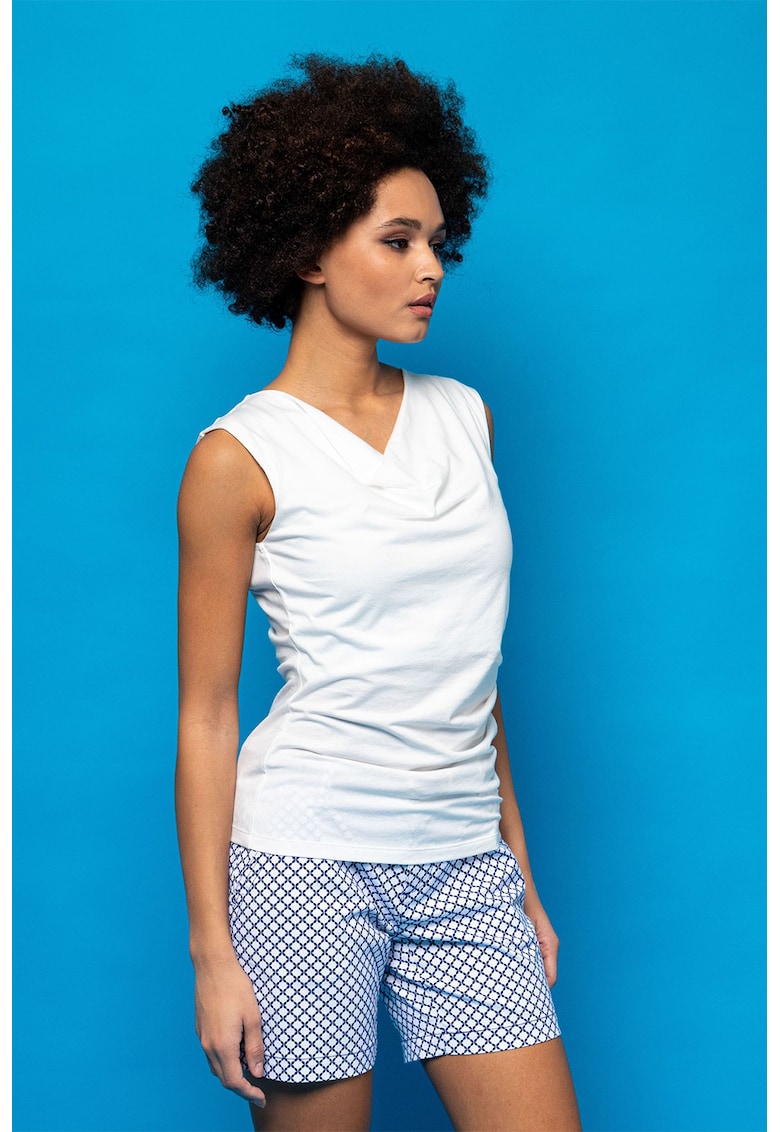 Tricou uni din amestec de modal Borbala