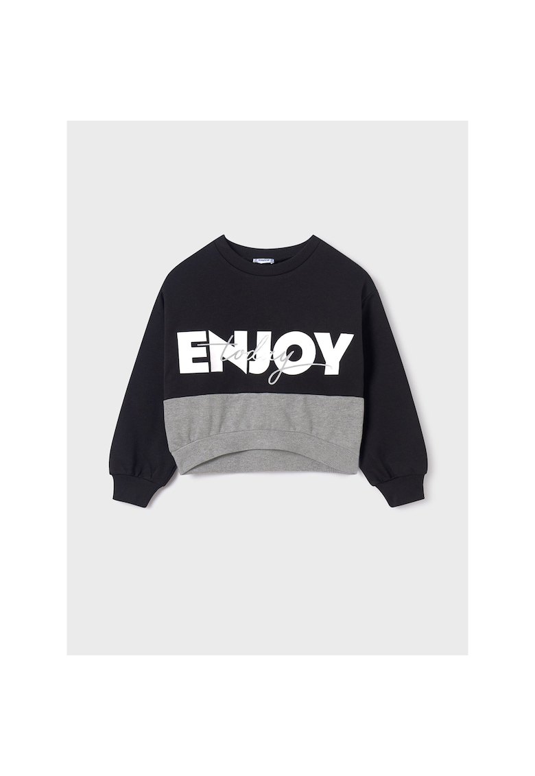 Bluza Fete - 303270957 - Bumbac - Negru
