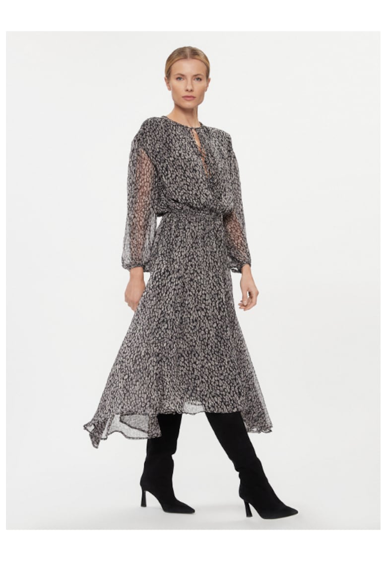 Rochie casual dama - 303438777 - Poliester - Negru
