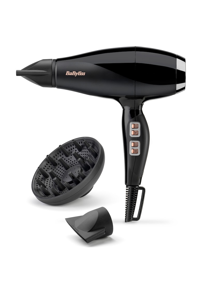 Uscator de par Air Power Pro - 2300 w - ionizare - 3 trepte - 2 viteze - negru