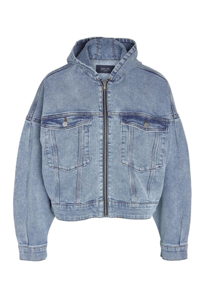 Jacheta de blugi dama 27028452 - Bumbac/Poliester - Albastru