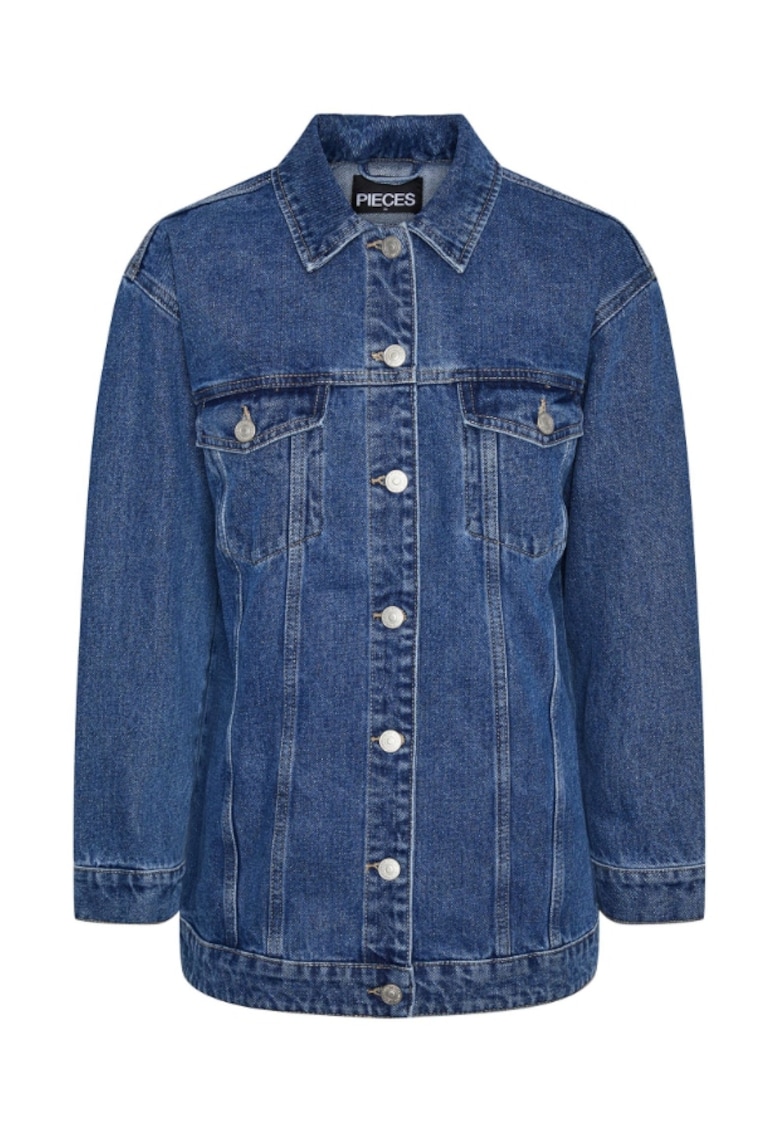 Jacheta din denim dama - 301793274 - Bumbac - Albastru