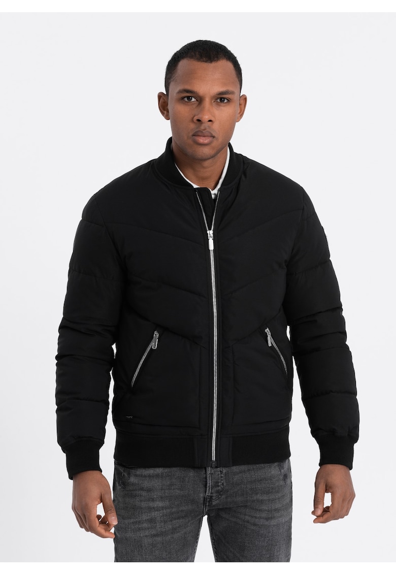 Jacheta bomber OM-JALP-0143 - Barbati - Cu fermoar - Fara gluga
