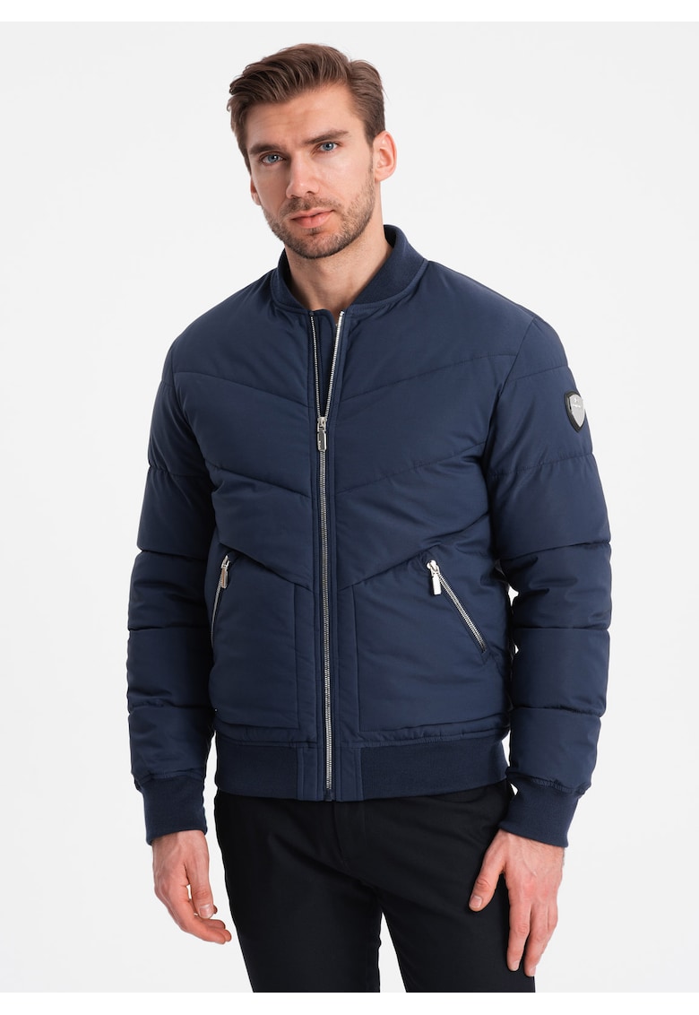 Jacheta bomber OM-JALP-0143 - Barbati - Cu fermoar - Fara gluga