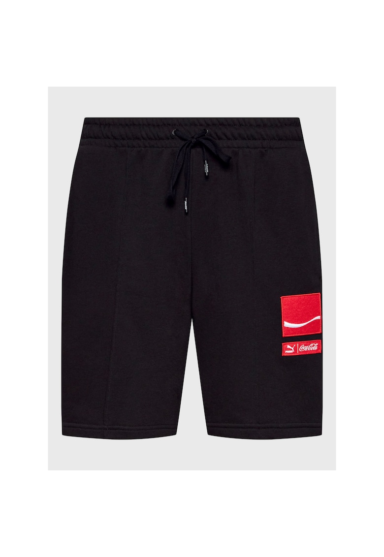 Pantaloni scurti sport barbati - 300909577 - Bumbac - Negru