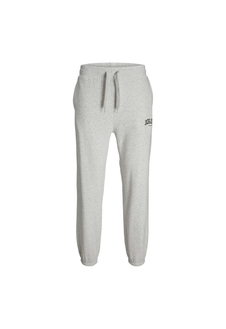 Pantaloni sport barbati - 302306626 - Bumbac - Gri