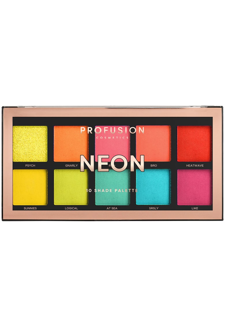 Neon - Paleta Farduri Vegane 10 Nuante - Cosmetics