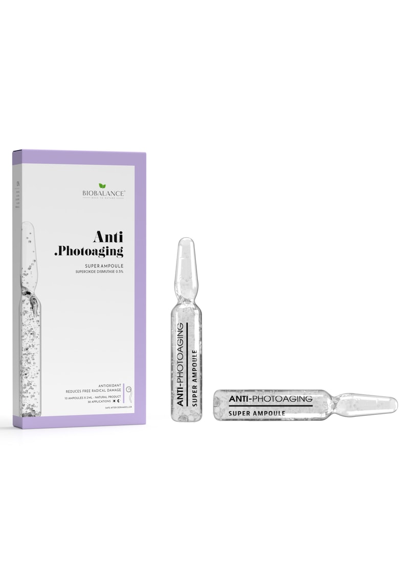 Anti-Photoaging Fiole concentrate antioxidante - cu superoxid dismutaza 0.5% - 10 x 2 ml