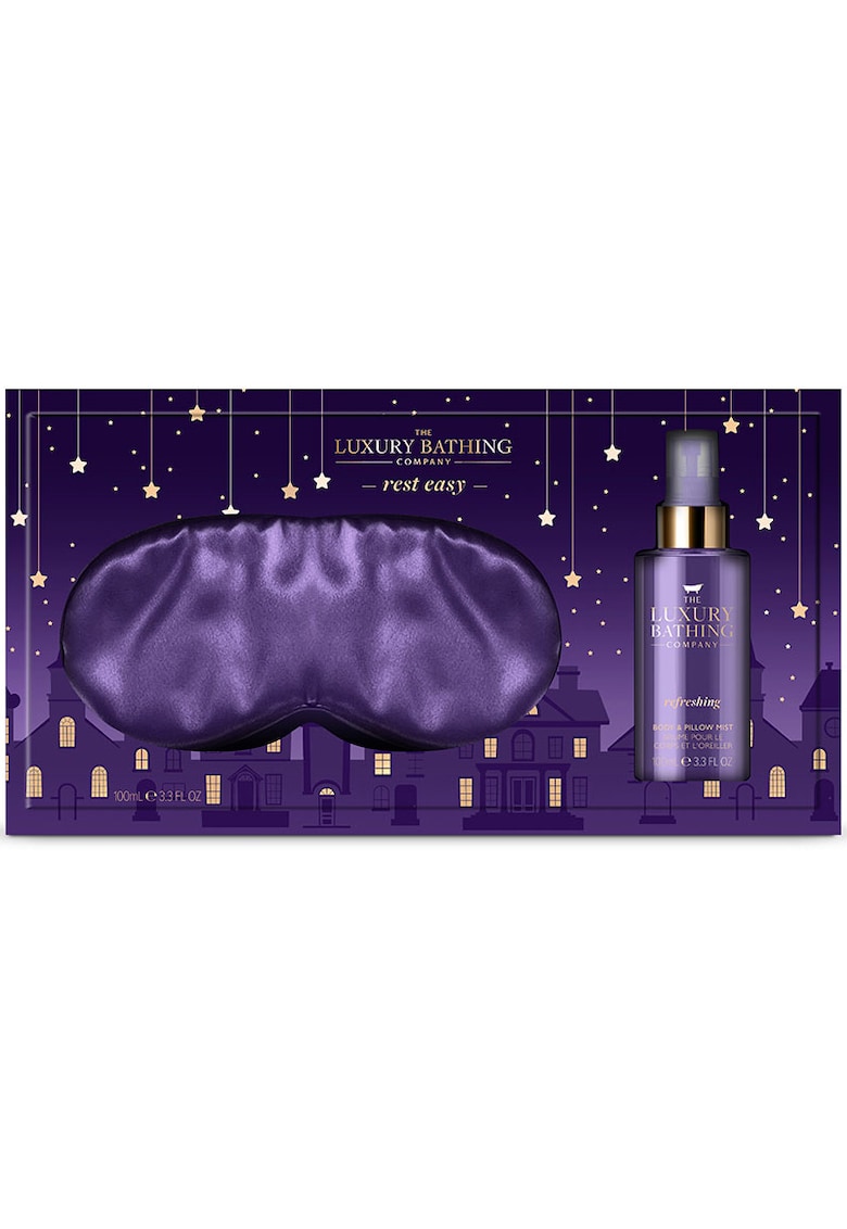 Set Cadou Sleep Easy - Lavander - 100 ml Mist Corp & Par - Masca de Dormit Matasoasa