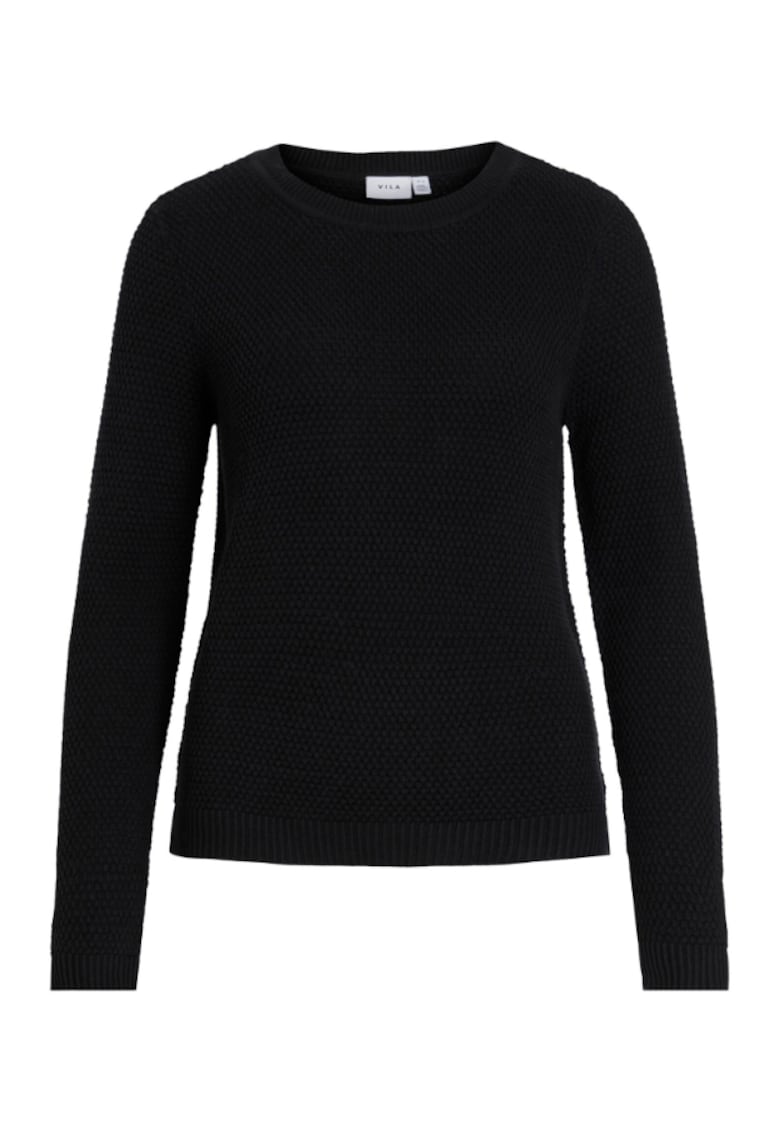 Pulover dama - 302587520 - Bumbac - Negru