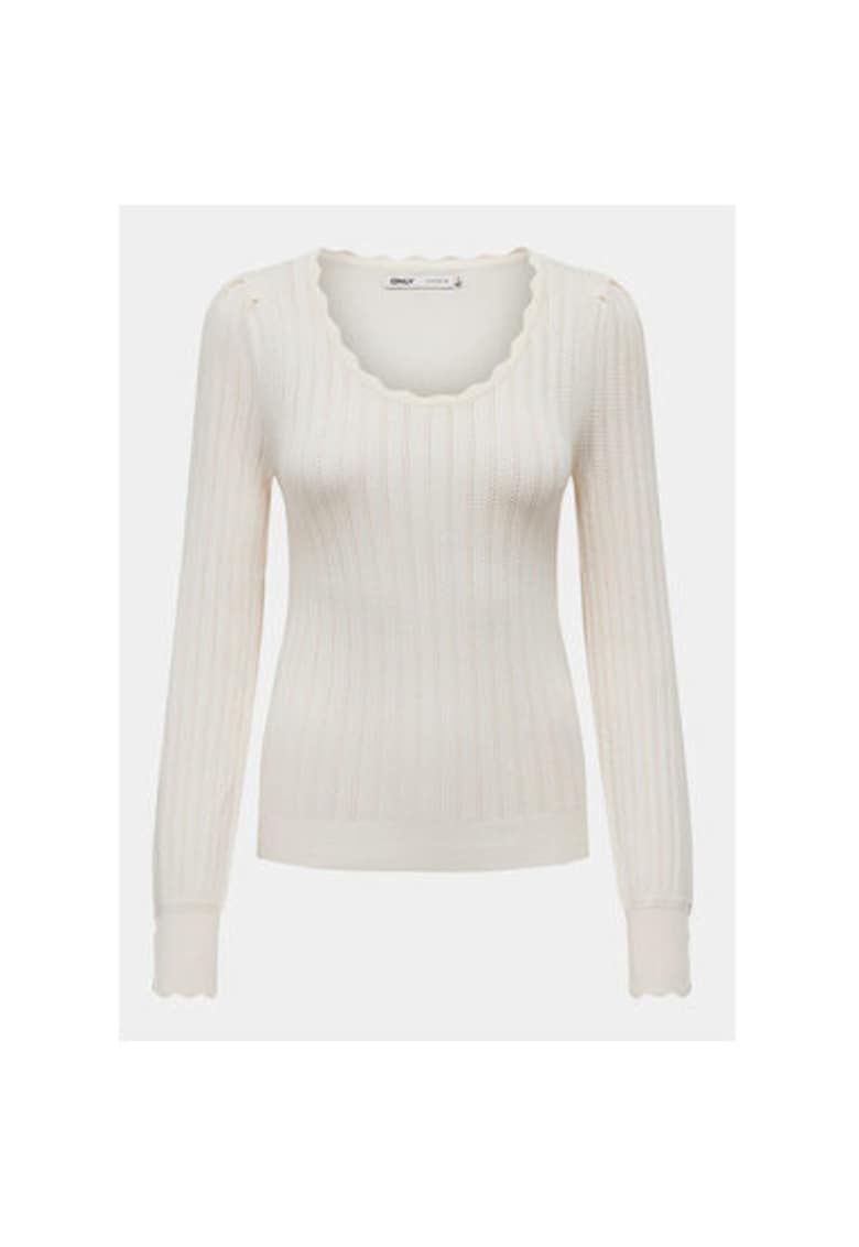 Pulover dama - 303390631 - Viscoza -Alb