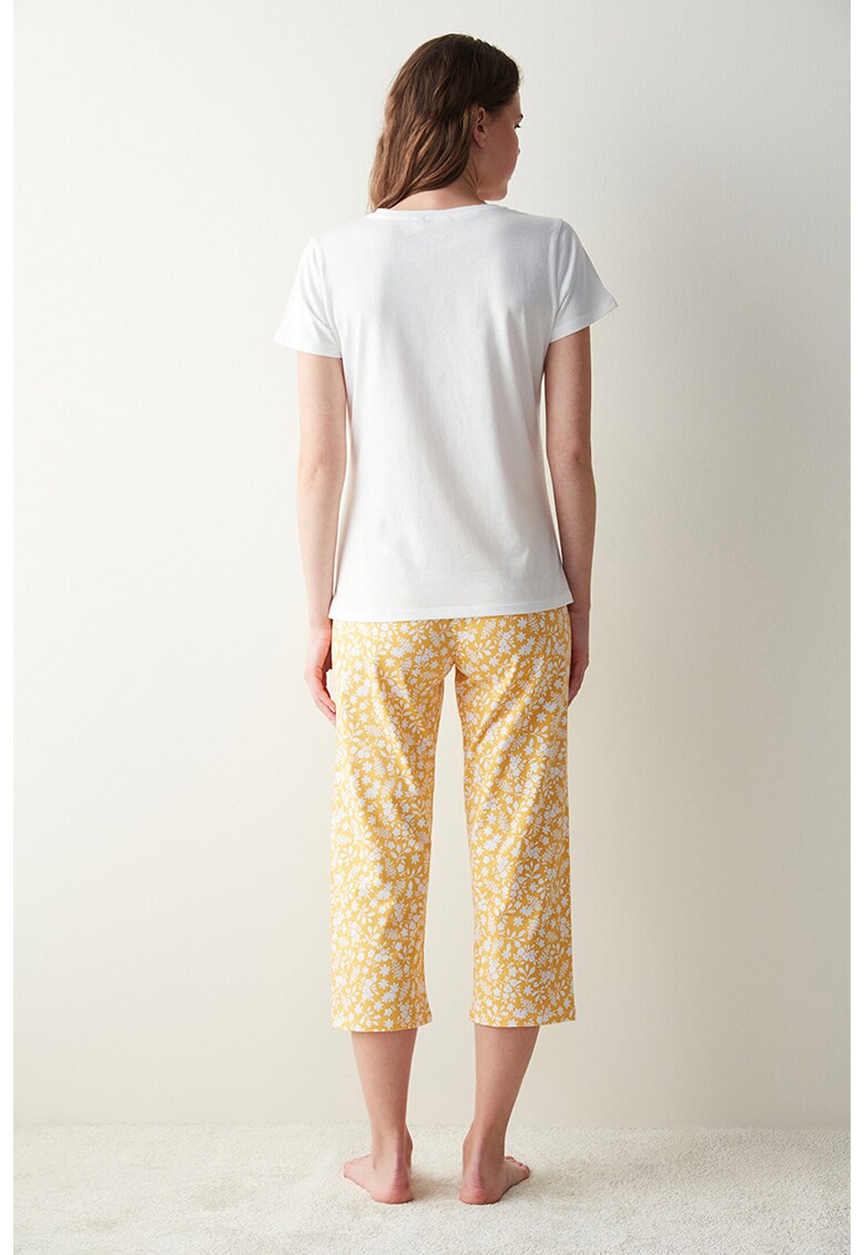 Pijama cu pantaloni 3/4