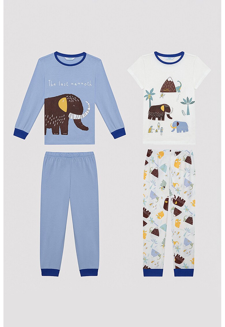 Set de pijamale cu imprimeu grafic - 2 perechi