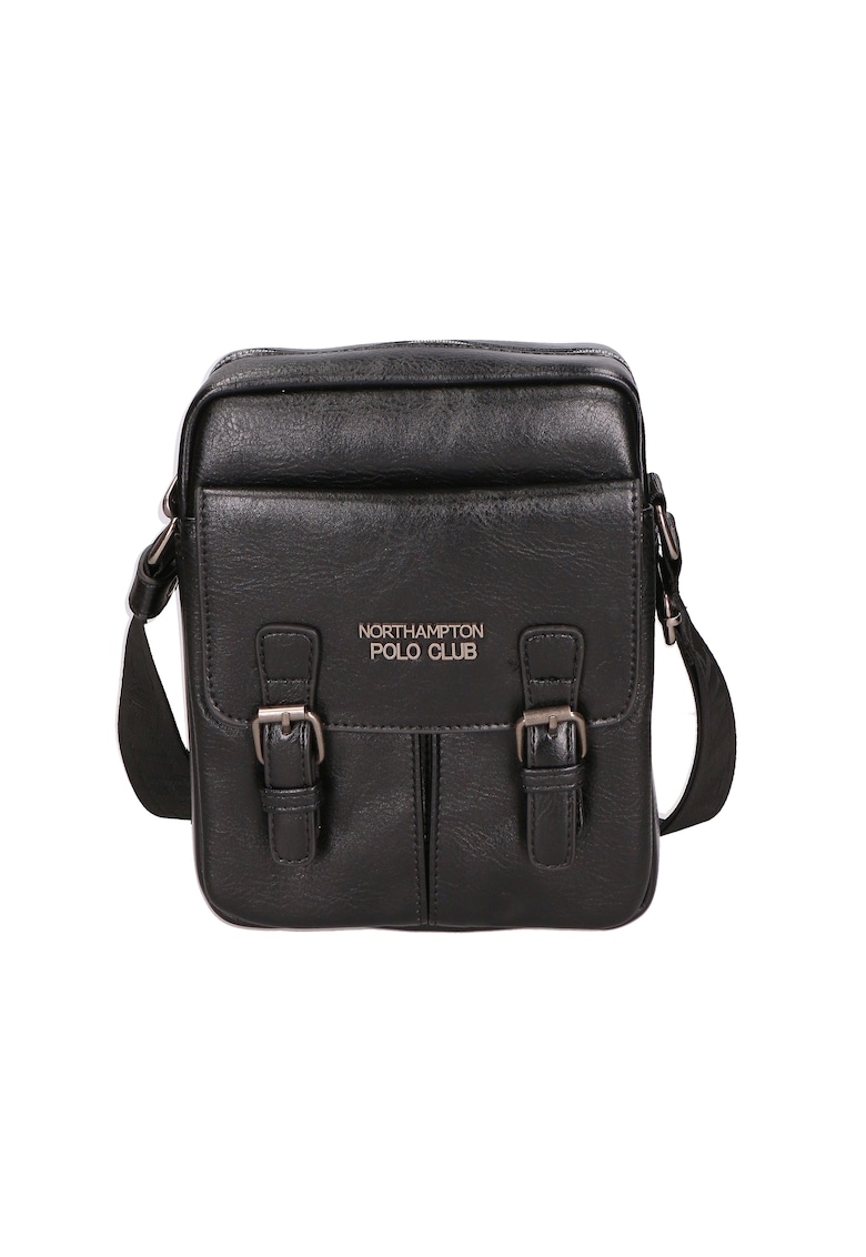 Geanta crossbody de piele ecologica cu logo 24581