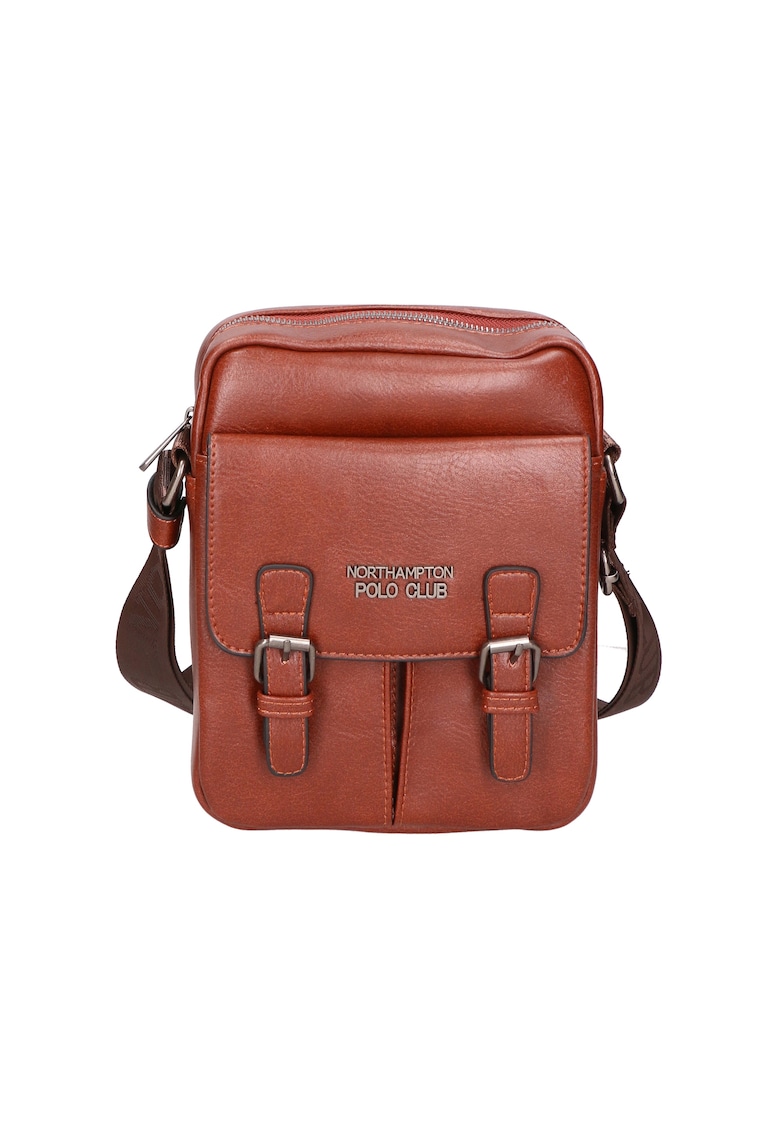 Geanta crossbody de piele ecologica cu logo 24581