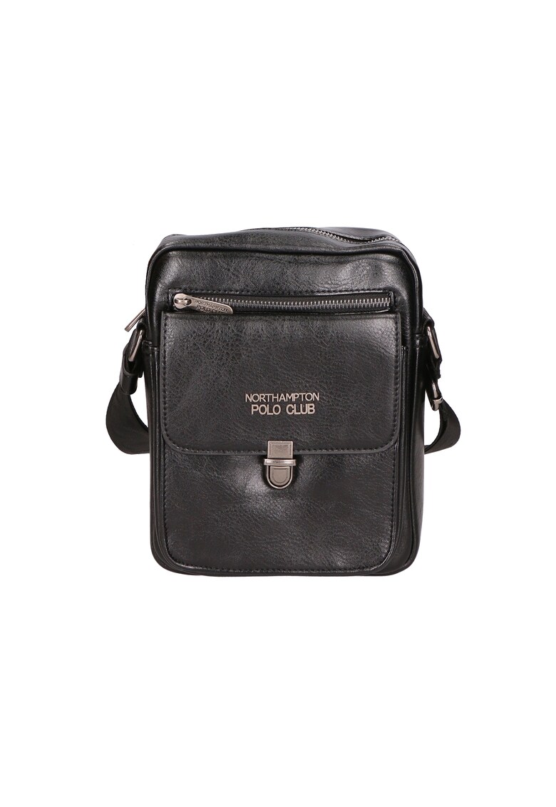 Geanta crossbody de piele ecologica cu logo 24587