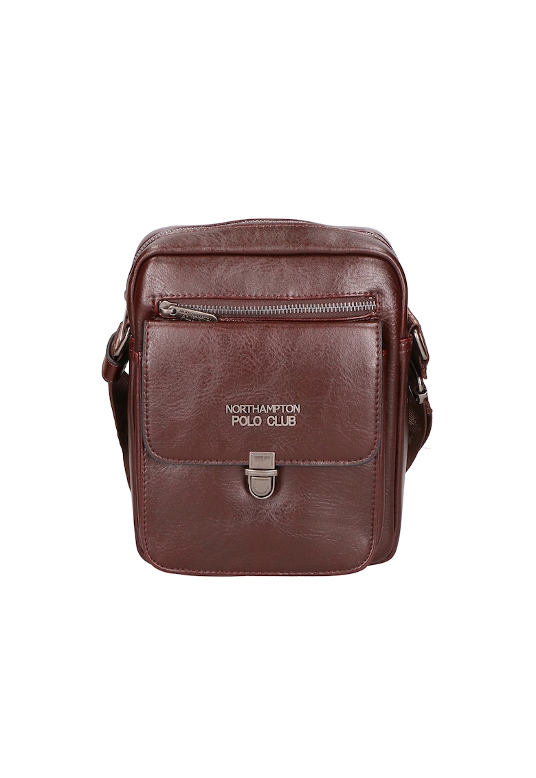 Geanta crossbody de piele ecologica cu logo 24587