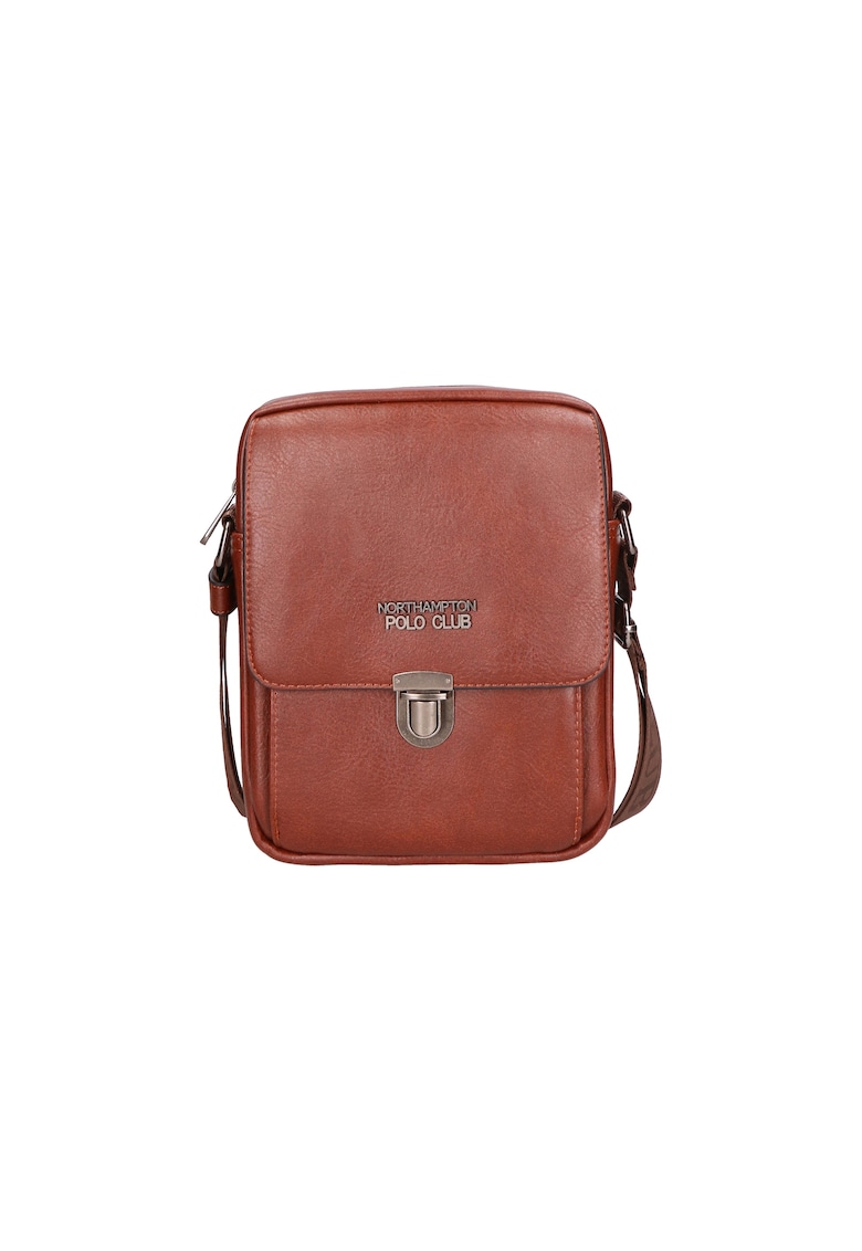 Geanta crossbody de piele ecologica cu buzunar frontal