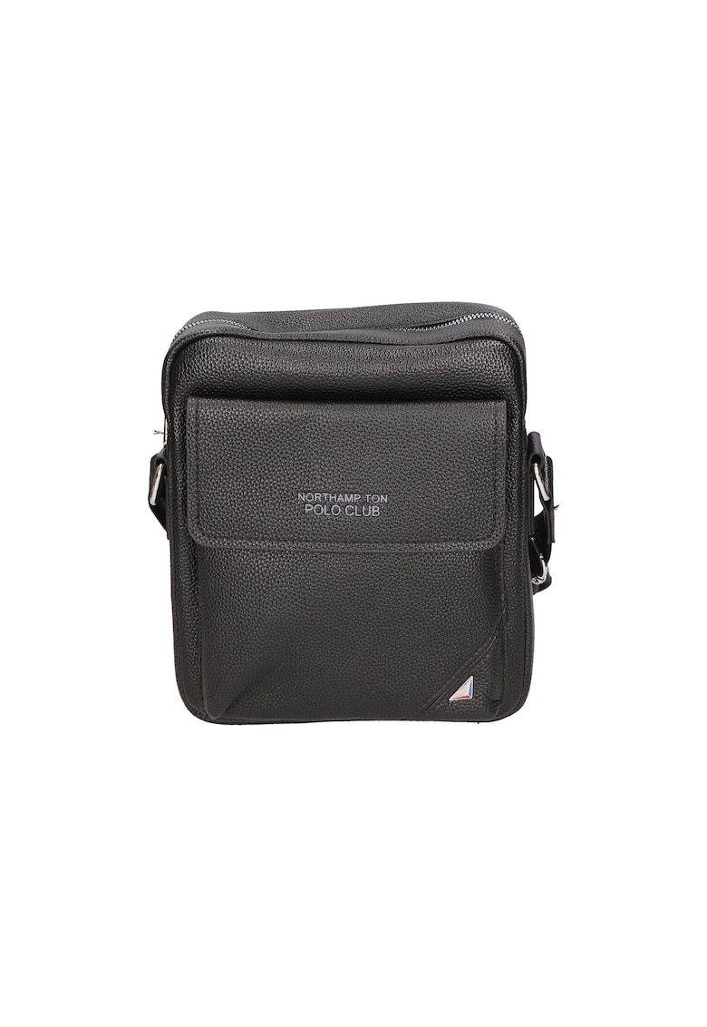 Geanta crossbody de piele ecologica cu buzunar cu clapa 24505