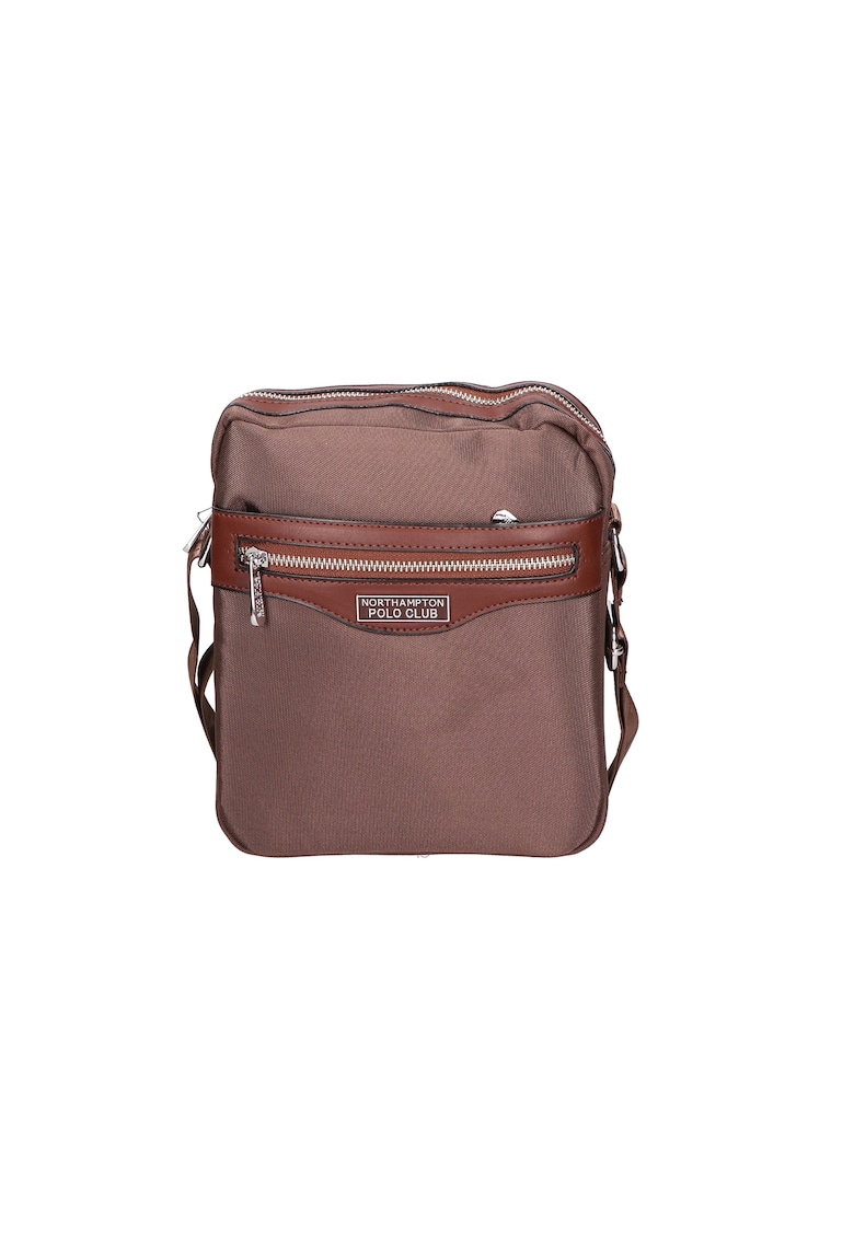 Geanta crossbody de material textil - Maro