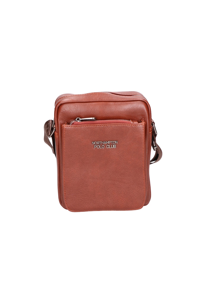 Geanta crossbody de piele ecologica cu logo