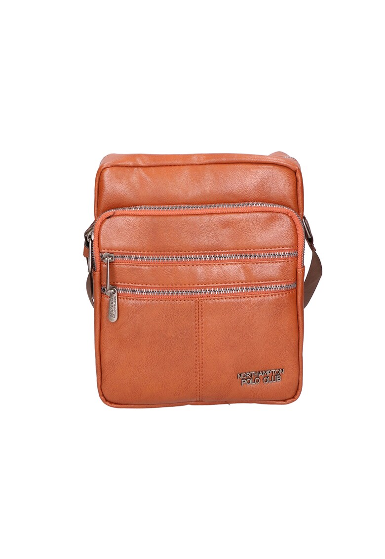 Geanta crossbody de piele ecologica - Maro