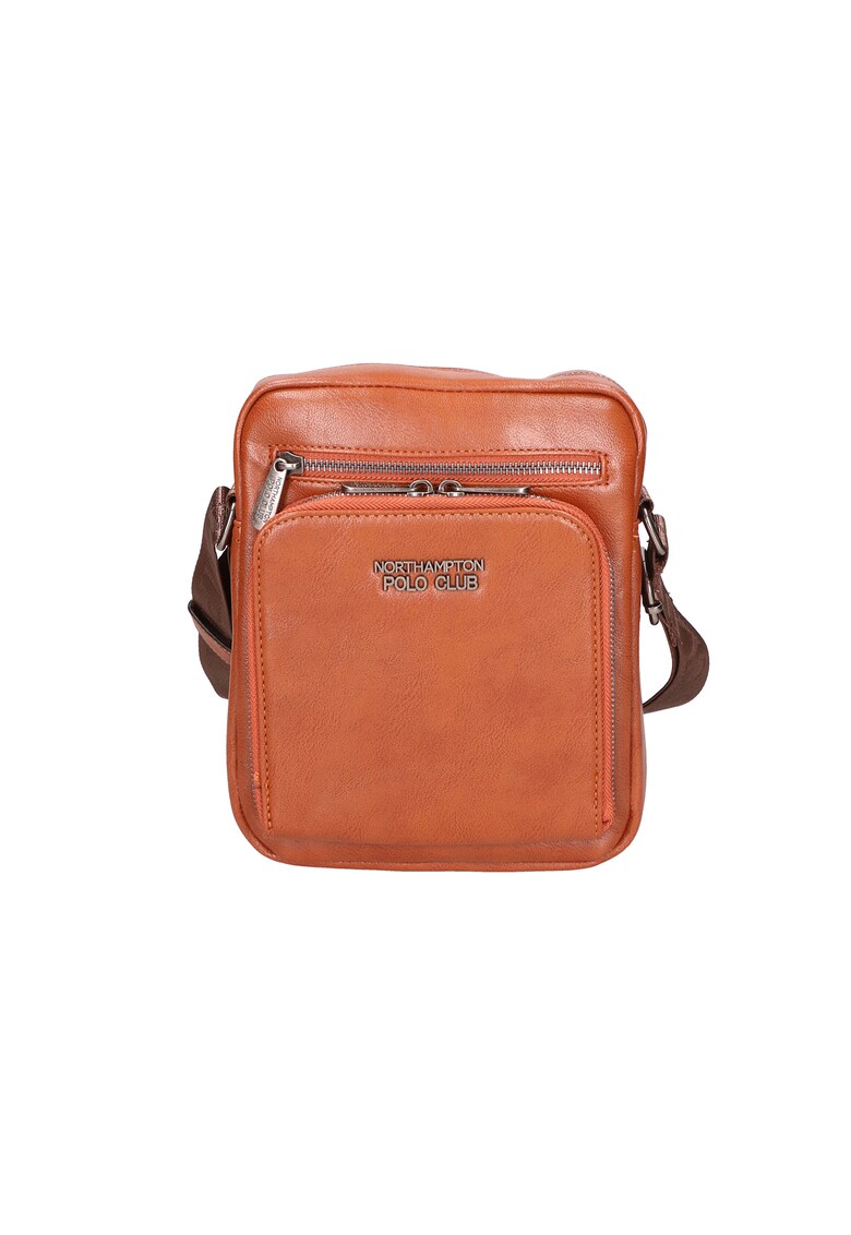 Geanta crossbody de piele ecologica - Maro