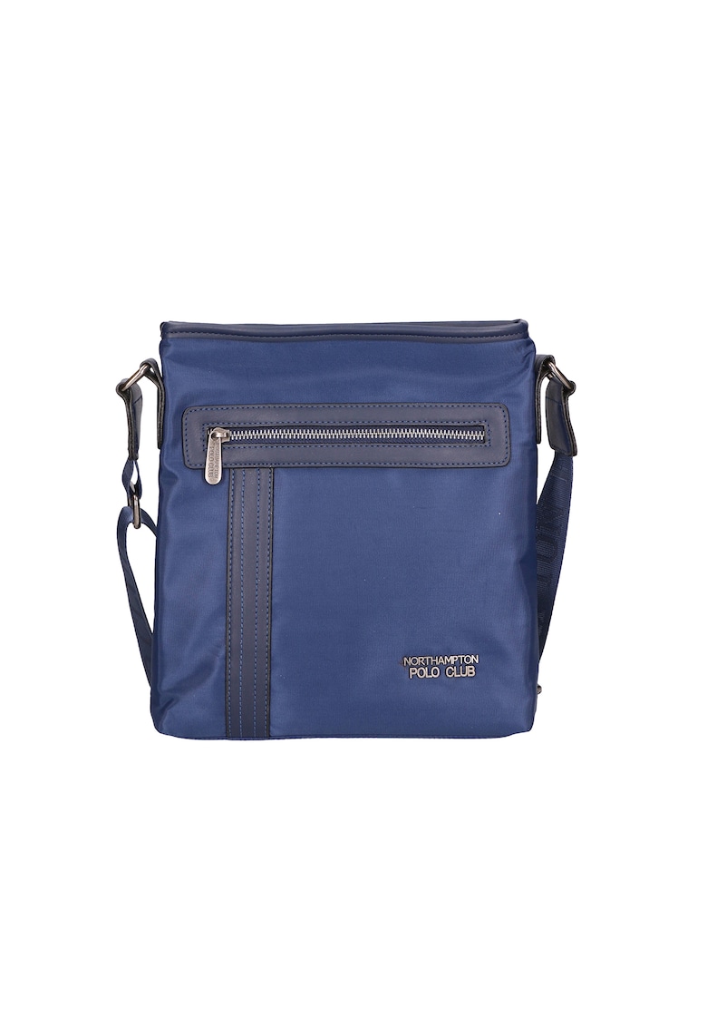 Geanta crossbody cu logo - Albastru