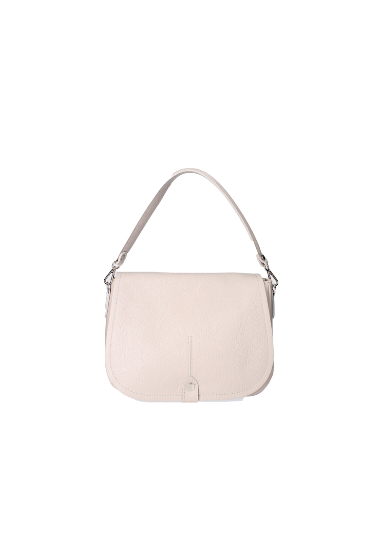 Geanta crossbody de piele cu clapa