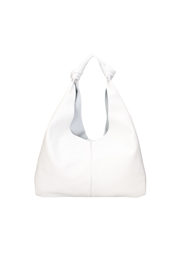 Geanta din piele cu bareta de umar si etui cu fermoar