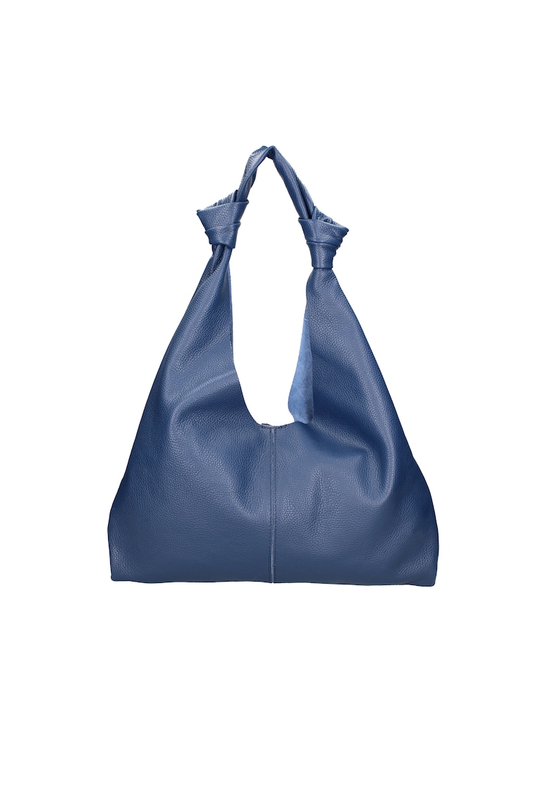 Geanta din piele cu bareta de umar si etui cu fermoar