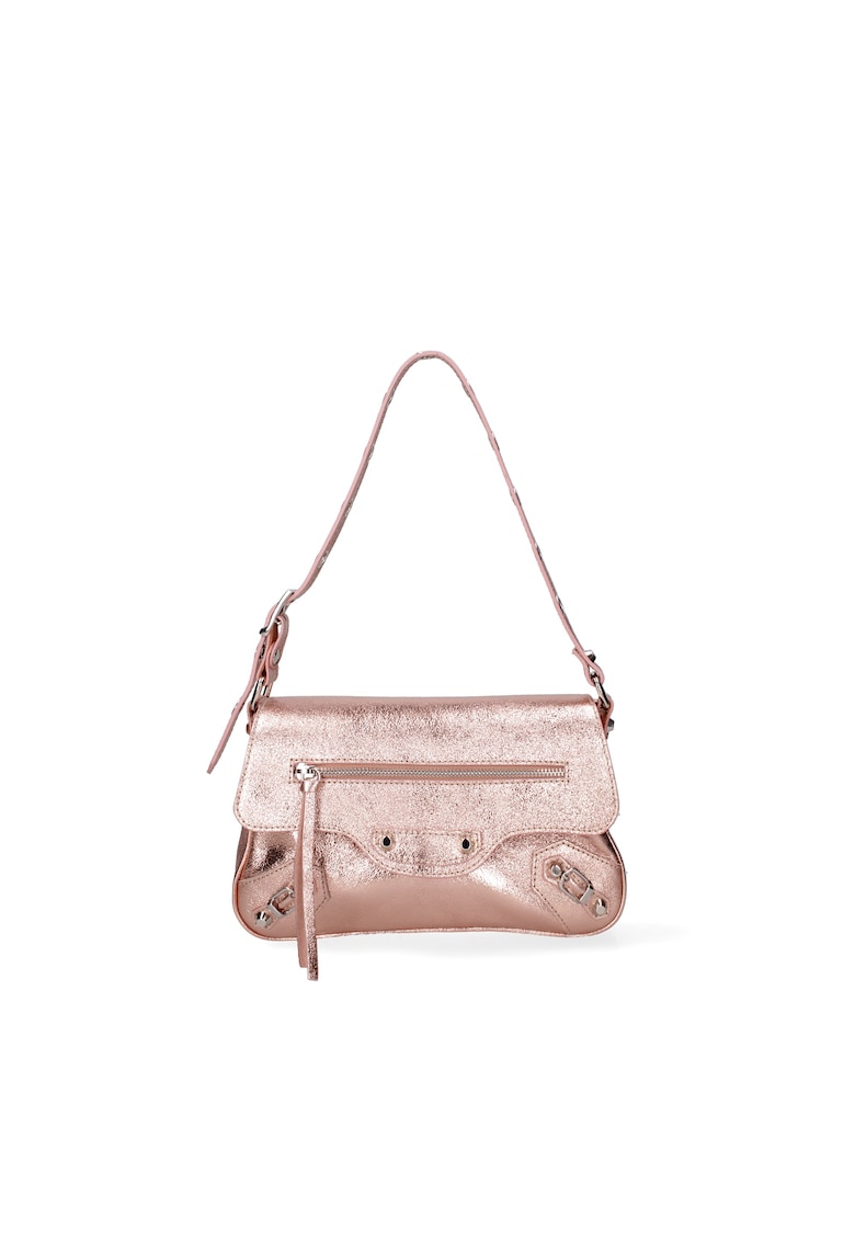 Geanta crossbody de piele cu tinte