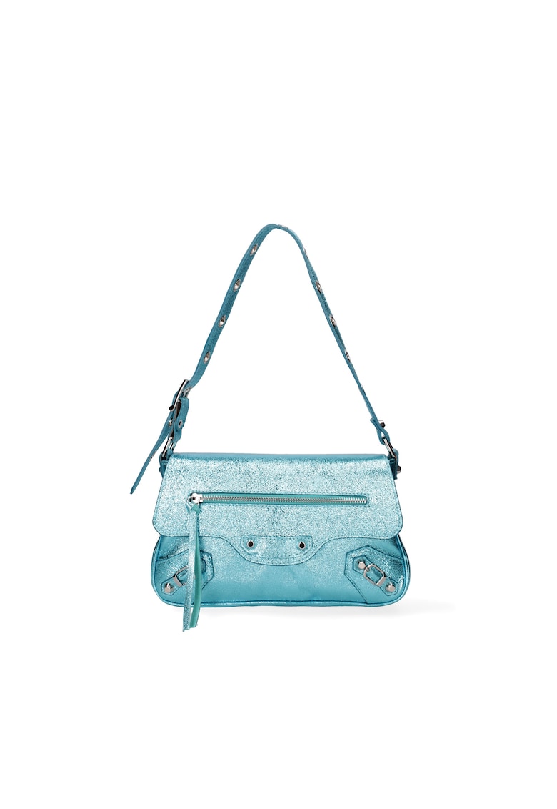 Geanta crossbody de piele cu tinte