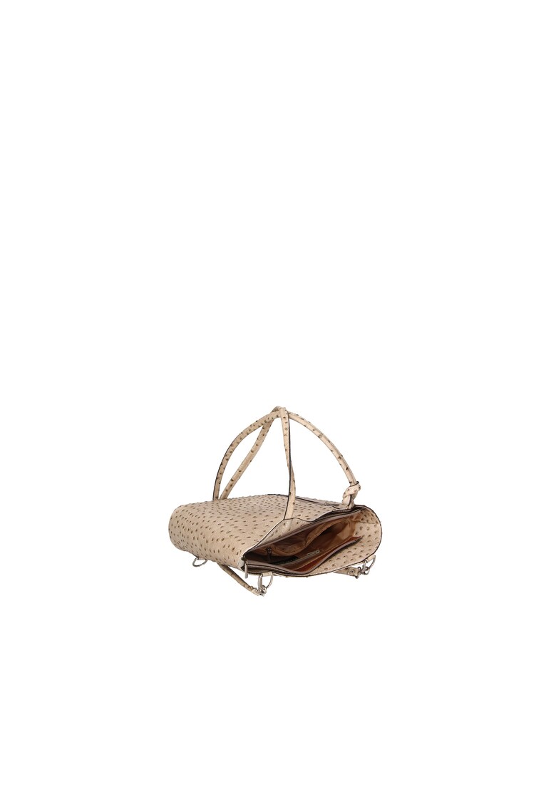 Rucsac de piele cu imprimeu piele de strut