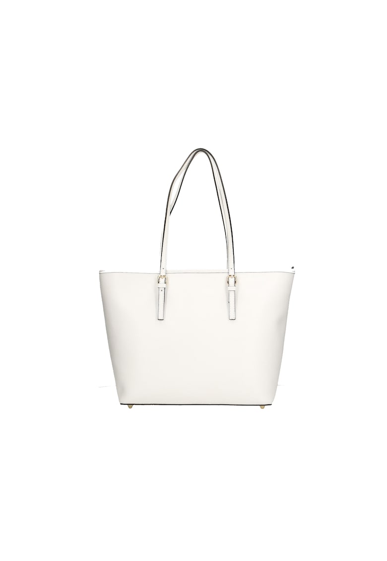 Geanta shopper din piele - Alb