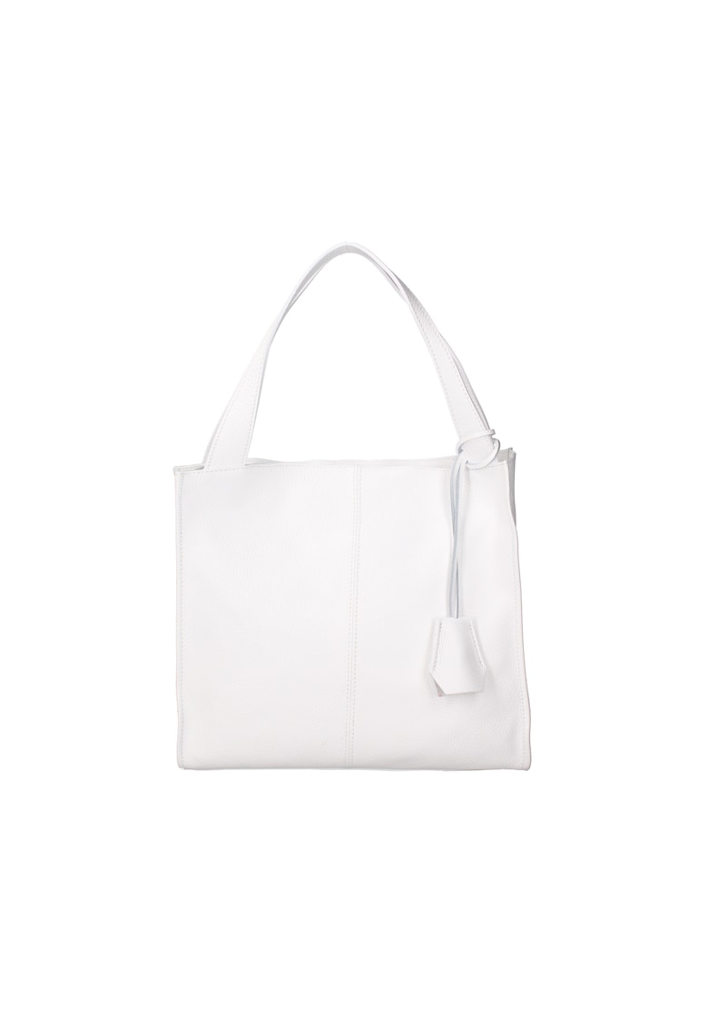 Geanta din piele cu bareta de umar si barete fixe