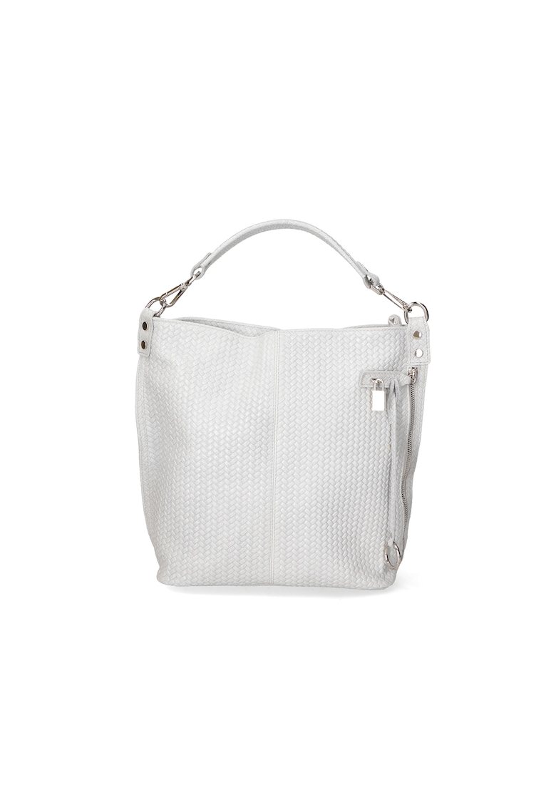 Geanta hobo cu model impletit