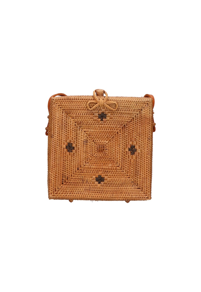 Geanta crossbody din rattan