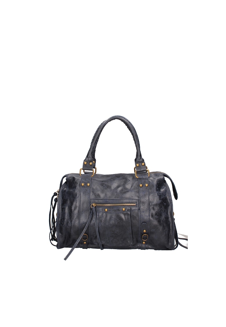 Geanta din piele cu manere in partea de sus Elara