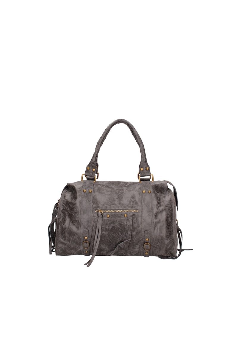 Geanta din piele cu manere