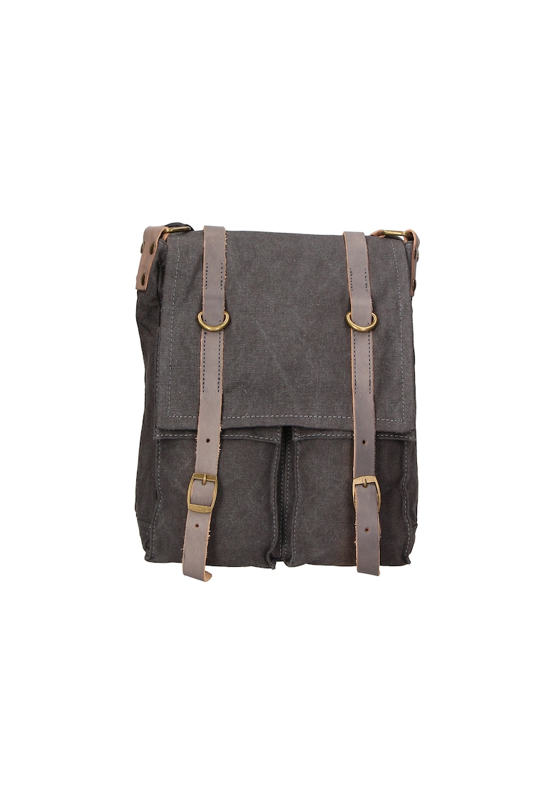 Geanta crossbody unisex cu buzunare cu fermoar