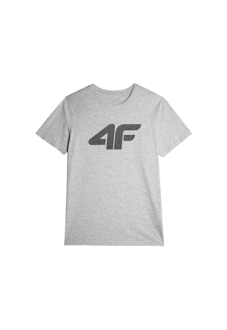 4f Tricou barbati - gri deschis - Gri