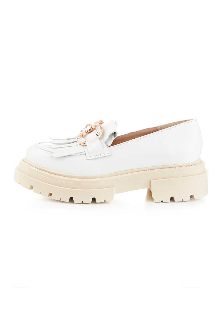 Pantofi loafer wedge de piele Davina